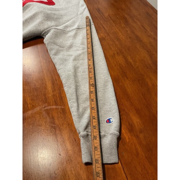 Women’s Crop Sweatshirt GBR Large Champion L Huskers Nebraska Crewneck Gray Top - Picture 5 of 8